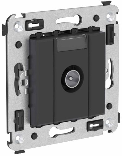 Розетка TV Оконечная без рамки DKC Avanti 1-м. черный матовый фото Розетка TV Оконечная без рамки DKC Avanti 1-м. черный матовый картинка